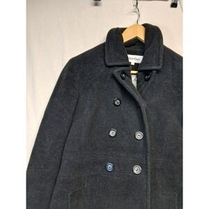 Calvin Klein Women Wool Blend Pea Coat‎ Size 6 jacket quiet luxery